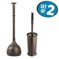 thumbnail image 4 of iDesign, Bowl Brush and Toilet Plunger Bathroom Combo Set, Bronze, 4 of 11