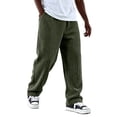 thumbnail image 3 of Men's Corduroy Pants Ribbed Texture Straight Leg Retro Streetwear Casual, 3 of 9