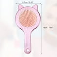 thumbnail image 2 of 1 Pc Women Cat's Ears Airbag Hair Comb for Straight Curly Thick Wet Hair Pink ABS TPR, 2 of 6