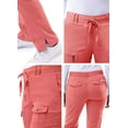 thumbnail image 4 of Adar Pro Scrubs For Women - Skinny Leg Yoga Scrub Pants - P4100 - Rapture Rose - XS, 4 of 7