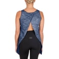 thumbnail image 6 of Women's New Era Navy Houston Astros Space-Dye Active Tank Top, 6 of 7