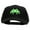 Black, variant on Alien Invades Embroidered Solid Cotton Twill Mesh Prostyle Cap - White OSFM