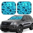 thumbnail image 2 of Picia World Turtle Day 2 Piece Car Windshield Sun Shade Foldable | Foldable Sun Shield for Front Window Blocks UV Rays and Keeps Your Vehicle Cool-Medium, 2 of 7