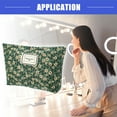 thumbnail image 2 of Vocoste Floral Makeup Bag Large Capacity Makeup Pouch for Coin Purse Foundations Lipsticks Brushes Green, 2 of 7