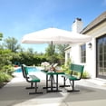thumbnail image 5 of AwayHome 4FT Metal Patio Picnic Tables with Umbrella Hole Thermoplastic Coated Commercial Rectangular Picnic Table, Surface Mounted, Green, 5 of 7
