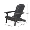 thumbnail image 6 of Kandyce Outdoor Acacia Wood Folding Adirondack Chairs, Set of 2, Dark Gray, 6 of 7