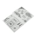 thumbnail image 1 of Sellos Para Hacer Tarjetas, Sellos Transparentes De Ramo Pasos Simples Reutilizables Para Sobres Para Carta De Invitación Para Diario ANGGREK Card Making Stamps, 1 of 8