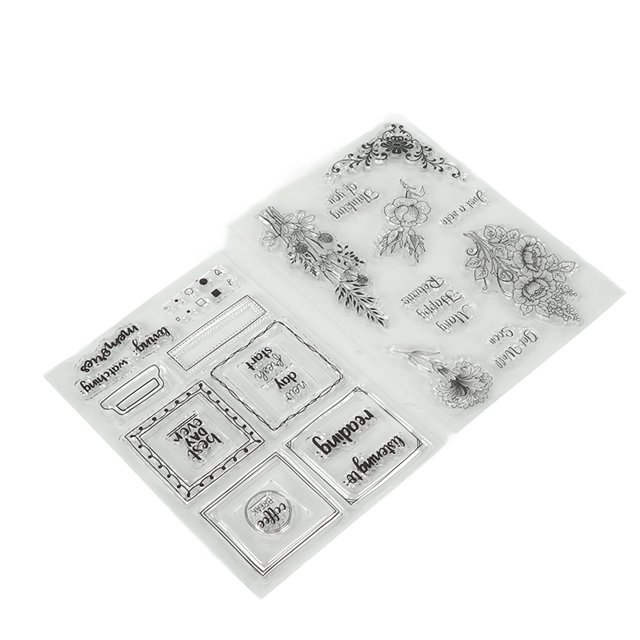 Sellos Para Hacer Tarjetas, Sellos Transparentes De Ramo Pasos Simples Reutilizables Para Sobres Para Carta De Invitación Para Diario ANGGREK Card Making Stamps