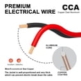thumbnail image 4 of Cable flexible de corriente continua rojo y negro Tyumen 16 AWG de 15 m, 4 of 7