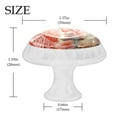 thumbnail image 4 of 4 Pcs Round White Knobs for Kitchen Cabinet Cupboard Dresser Bookcase Coral Drawer Pulls Handles Home Decor, 4 of 8