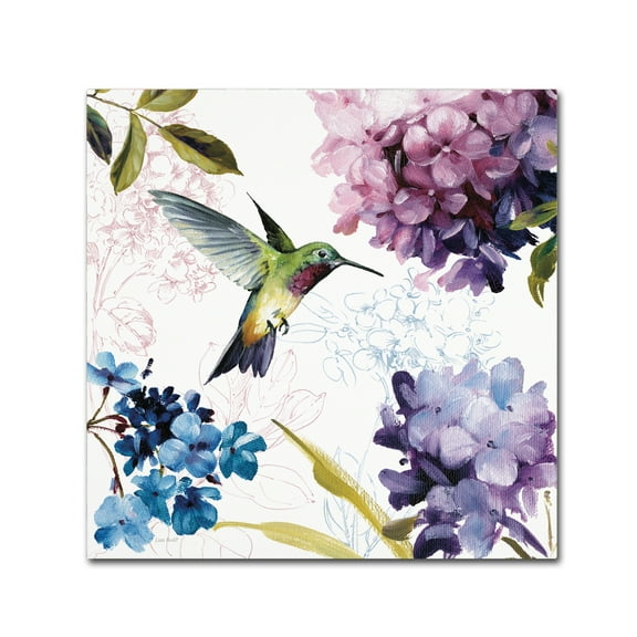 Lisa Audit 'Spring Nectar Square II' Canvas Art