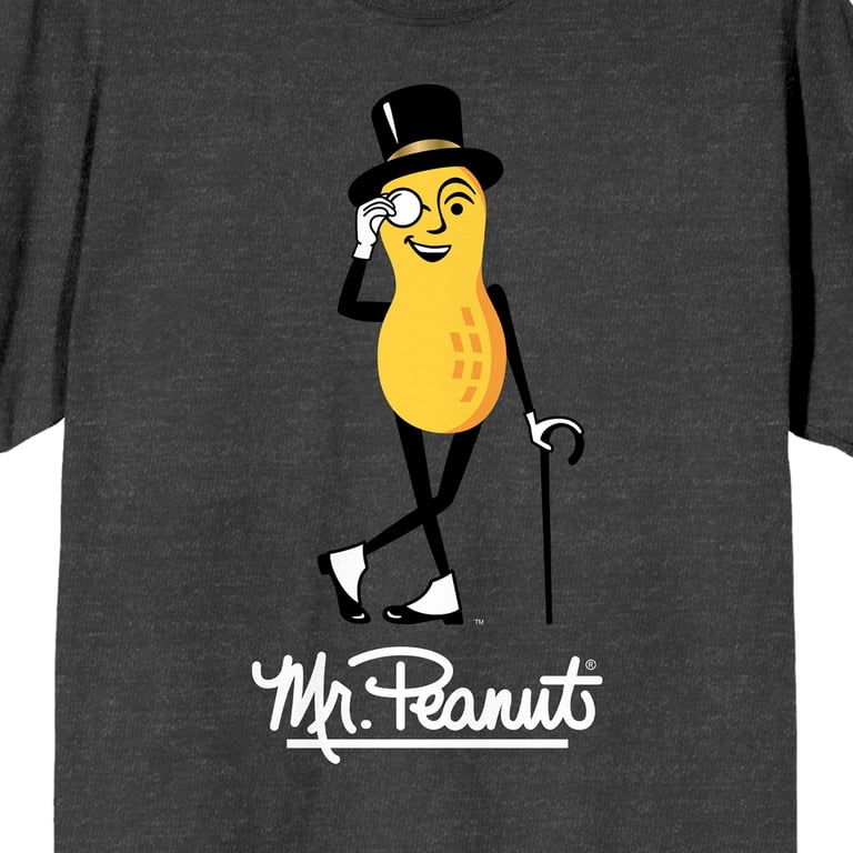Planters Mr. Peanut Men's Black Short Sleeve Tee-XS - Walmart.com
