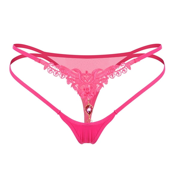 Hollow Low Women T Underwear Thong Underpants Crotch Waist Wide Ice Sexy Pants Transparent Push up Tie Bra Scandalous Women Clothes off Shoulder Top Med Lace Stockings for Women Lingerie Vintage