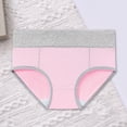 thumbnail image 3 of TNOBHG Women Breathable Briefs Women's Breathable Briefs Double Layer Crotch Panties High Waist Underwear with Stretch Fabric Covered for Health-conscious, 3 of 8