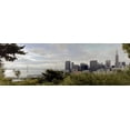 thumbnail image 2 of Blaustein, Alan 32x13 Black Ornate Wood Framed with Double Matting Museum Art Print Titled - SF Skyline Pano - 109, 2 of 4