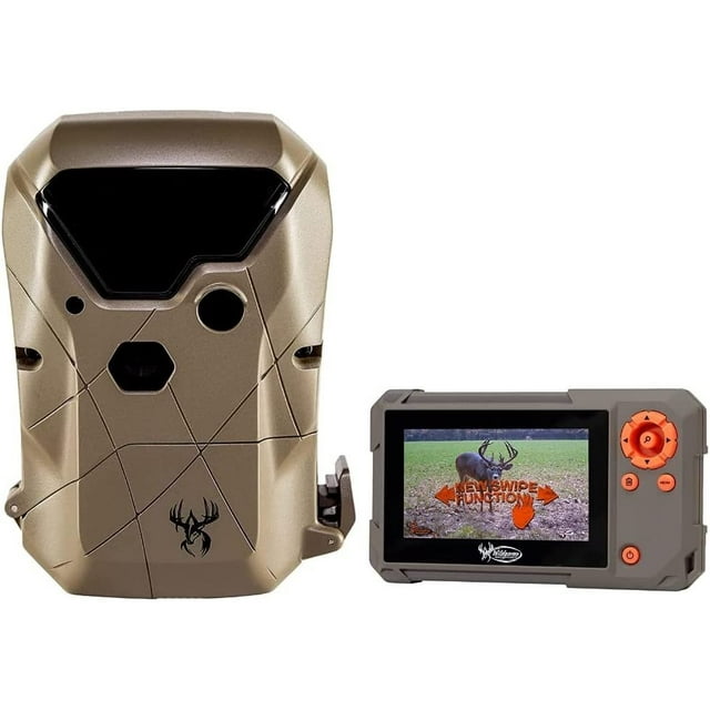 Wildgame Innovations Kicker Lightsout 18MP Trail Camera and Trail Pad Image Viewer Combo