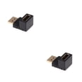 thumbnail image 1 of Bearachild Mini adaptador de 90 grados hacia arriba y abajo, conector de codo en ángulo izquierdo y derecho DP de 270 grados, convertidor de Tipo 1 2Conjunto, 1 of 6