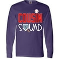 thumbnail image 3 of Inktastic Cousin Squad Baseball and Bat Long Sleeve T-Shirt, 3 of 5