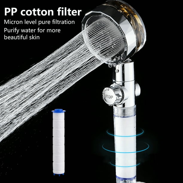High Pressure Shower Heads, Handheld Turbocharged Pressure Propeller