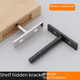 thumbnail image 1 of Barra de soporte para tablero de suspensión Soporte para tablilla de una sola capa Soporte laminar Soporte invisible Soporte Conector de tablero Fijación en forma de T, 1 of 5