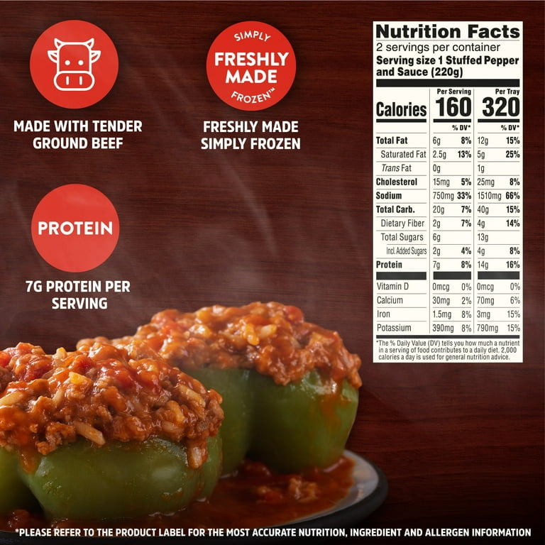 Salutem Saltutions Stuffed Peppers Large Size Meal, 15.5 oz - Pack
