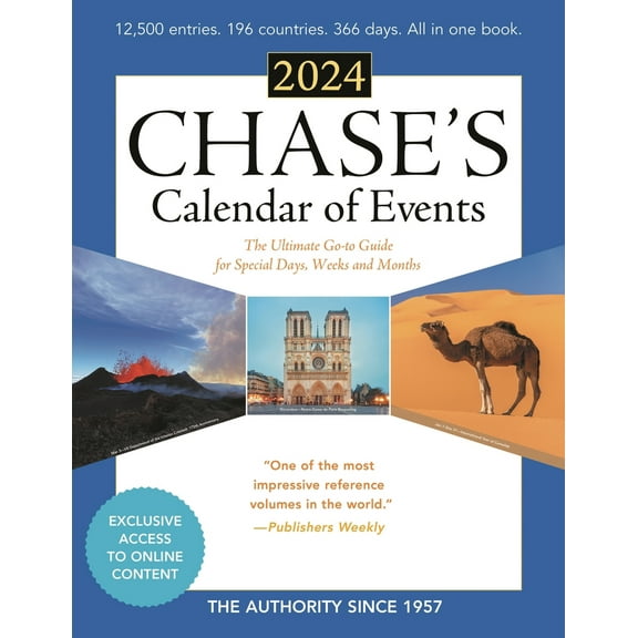 Pre-Owned Chase's Calendar of Events 2024: The Ultimate Go-To Guide for Special Days, Weeks and Months (Paperback) 1636714072 9781636714073