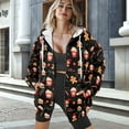 thumbnail image 3 of FOR U DESIGNS Christmas Zip Hoodies for Women Oversized Hooded Sweatshirt with Front Size M Zipper Lightweight Gingerbread Man Hoodie Cardigans for Women Trendy Sportswear, 3 of 7