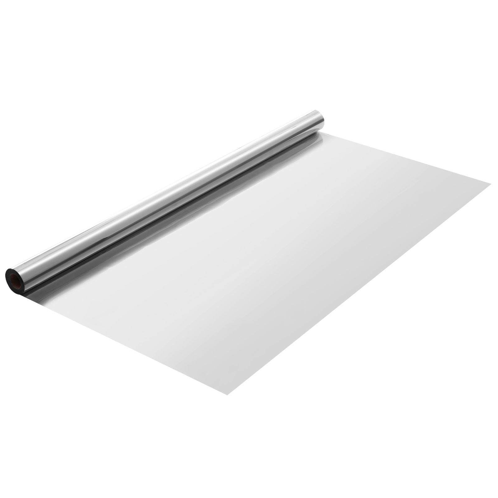 Window Privacy Film, One Way Window Tint, Privacy Mirror Reflective Film, Sun Blocking Heat Control Glass, Self-Adhesive, See out Not in Window Film for Home and Office, Silver, 36 in x 49.3 ft