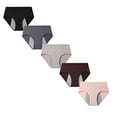 thumbnail image 2 of CCRFTGI 5-Pack Period Underwear for Women High Waisted Soft Leak Proof Underwear for Women Menstrual Postpartum Briefs Period Panties Panties for Women Pack L, 2 of 3