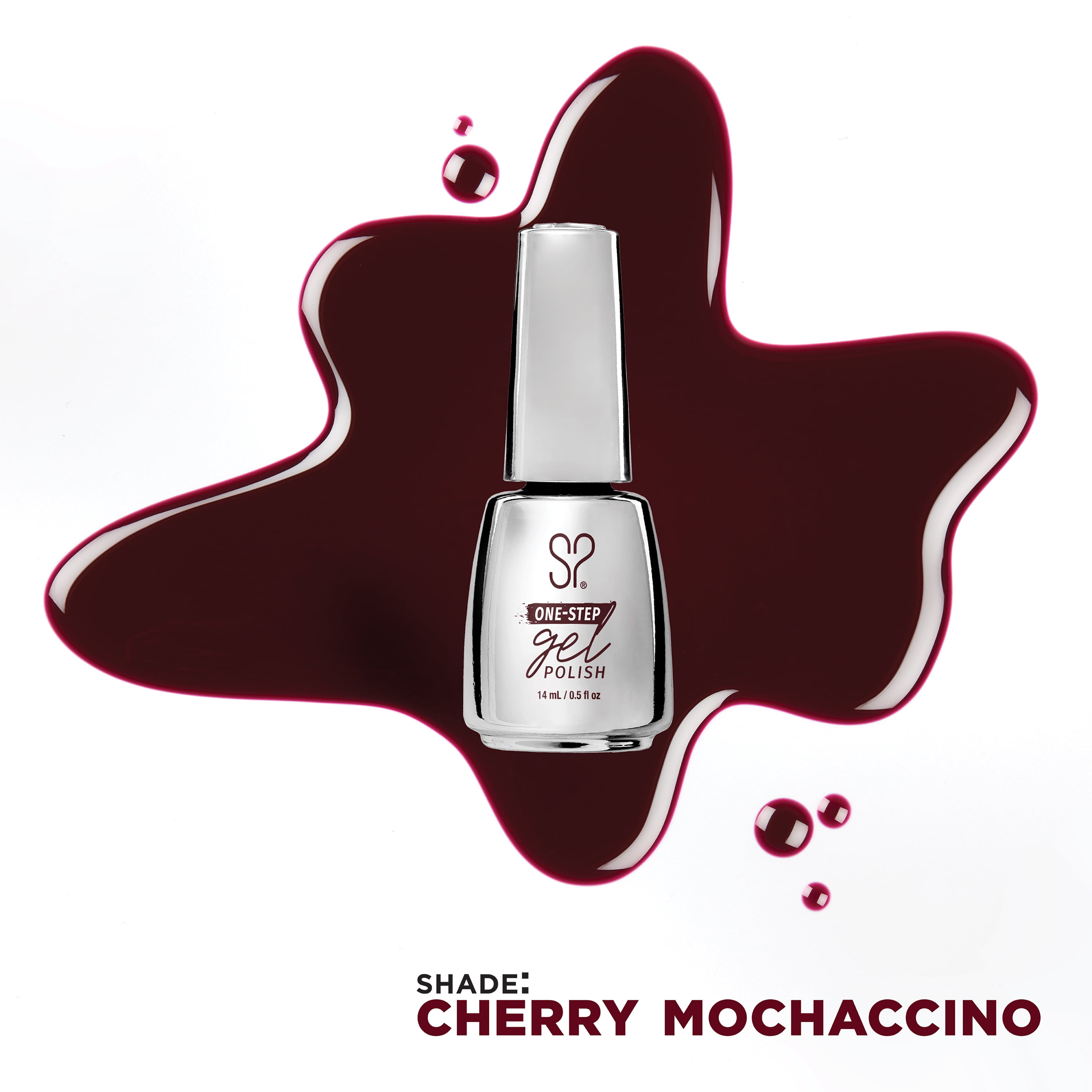 Salon Perfect One Step Gel, Cherry Mochaccino, Red Nail Polish