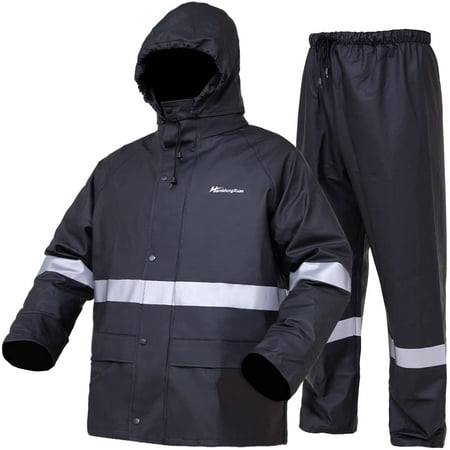 Rain Suits Waterproof Heavy Duty Rain Gear Raincoat Jacket and pants ...