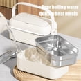 thumbnail image 4 of Boîte À Lunch En Acier Inoxydable,Compatible Micro-Ondes,Double Couche,Compartiments Multiples,Pour Enfants,École,Bureau,Rangement Facile,for Office Desk,PENDANE,White, 4 of 7
