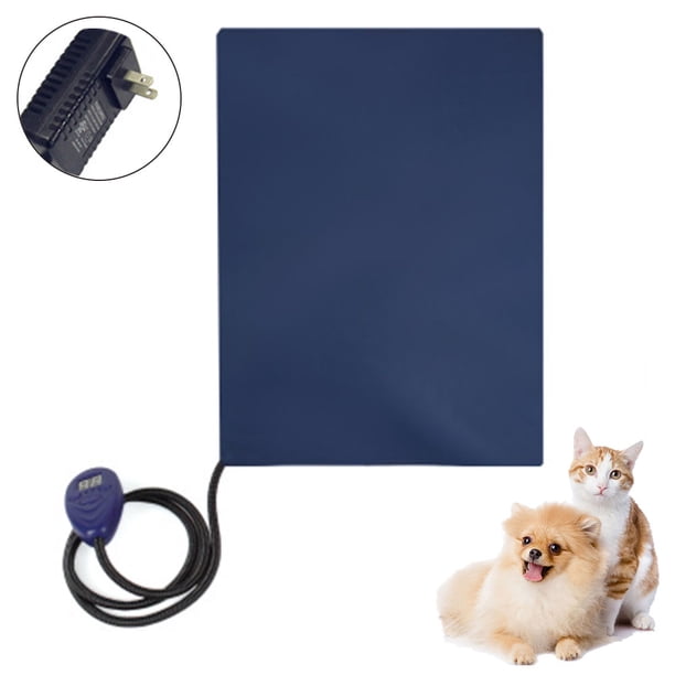 Almohadilla térmica para mascotas para perros y gatos con temporizador, almohadilla térmica de seguridad para perros y gatos, alfombrilla impermeable para cama de perros y gatos Xemadio 2035111-2