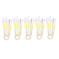 thumbnail image 3 of WEUVEB 5Pcs Dance Streamers for Children Assorted Color Silk Fiber Gymnastics Ribbon Round Handle, 3 of 8