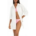 thumbnail image 2 of Dotti Womens Radiance Sheer Striped Dress Swim Cover-Up, 2 of 5