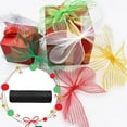 thumbnail image 2 of Poly Mesh Ribbon With Metallic Foil Each Roll For Wreaths Swags Bows Wrapping And Decorating, 2 of 2
