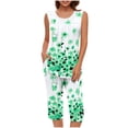 thumbnail image 4 of Conjunto de Verano para las Mujeres Impreso Cuello Redondo sin Mangas Y Pantalones, Casual de Dos Piezas para las Mujeres, 4 of 5