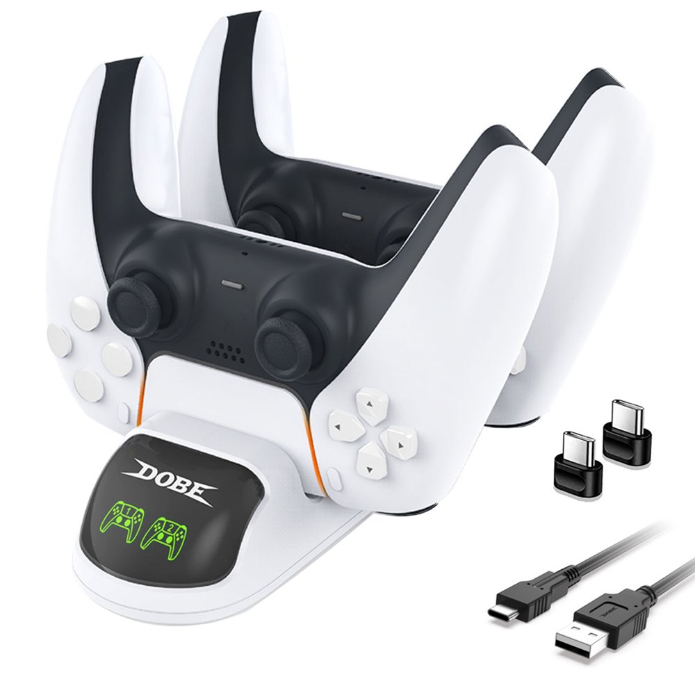 Controller Charger for PS5, Upgraded Charging Station Dock with LED Indicator for Sony PS5