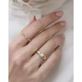 thumbnail image 4 of 2Ct Oval Cut Lab Created Diamond Solitaire Engagement Ring 14K Yellow Gold Plated, 4 of 4