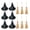 L, variant on 12 Pcs Mini Witch Hat and Broom Set, Plastic Black Hats with Wooden Sweepers for Fall Party Craft Table Decor Bottle Toppers