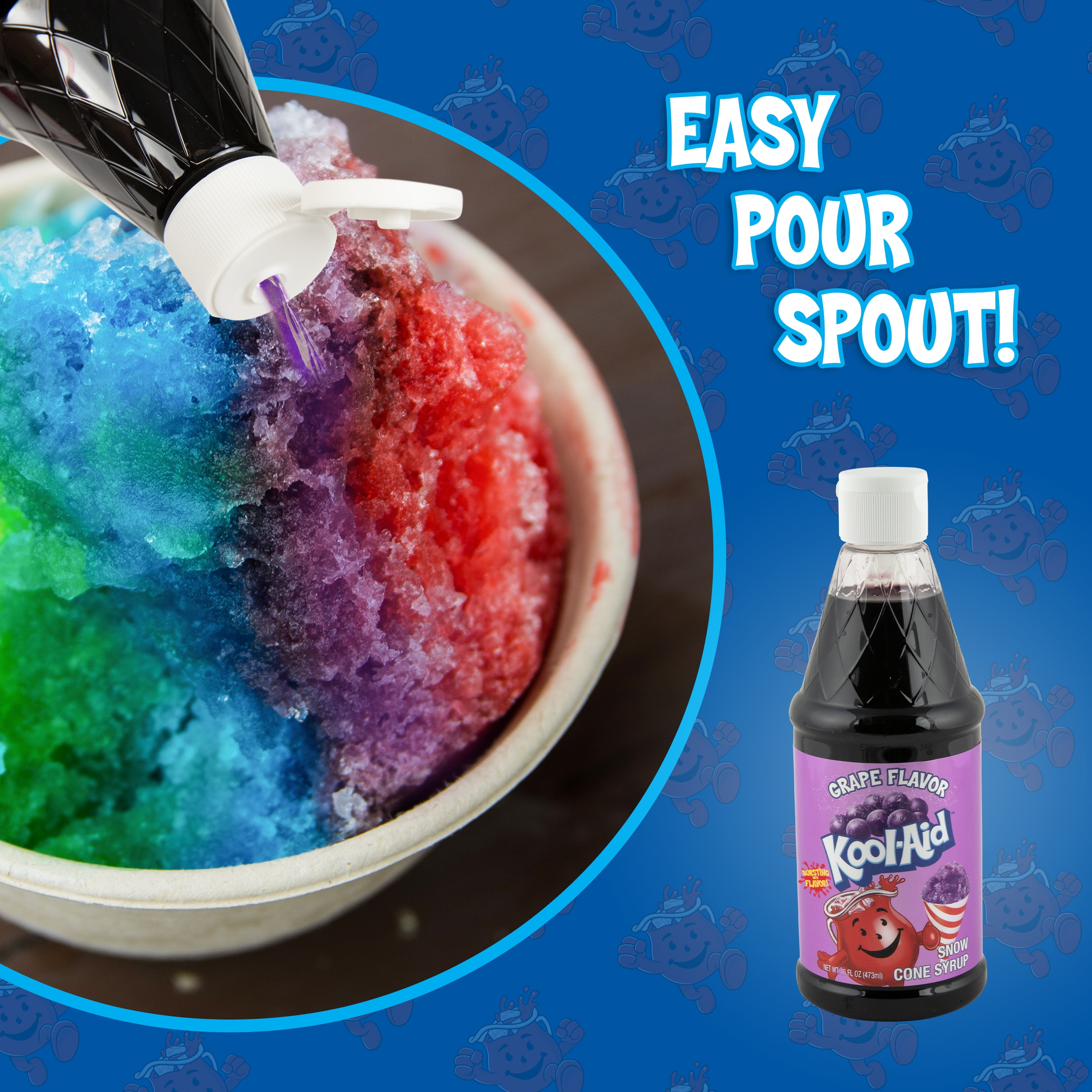 (2 pack) Kool-Aid Grape Snow Cone Syrup, 16 fl oz