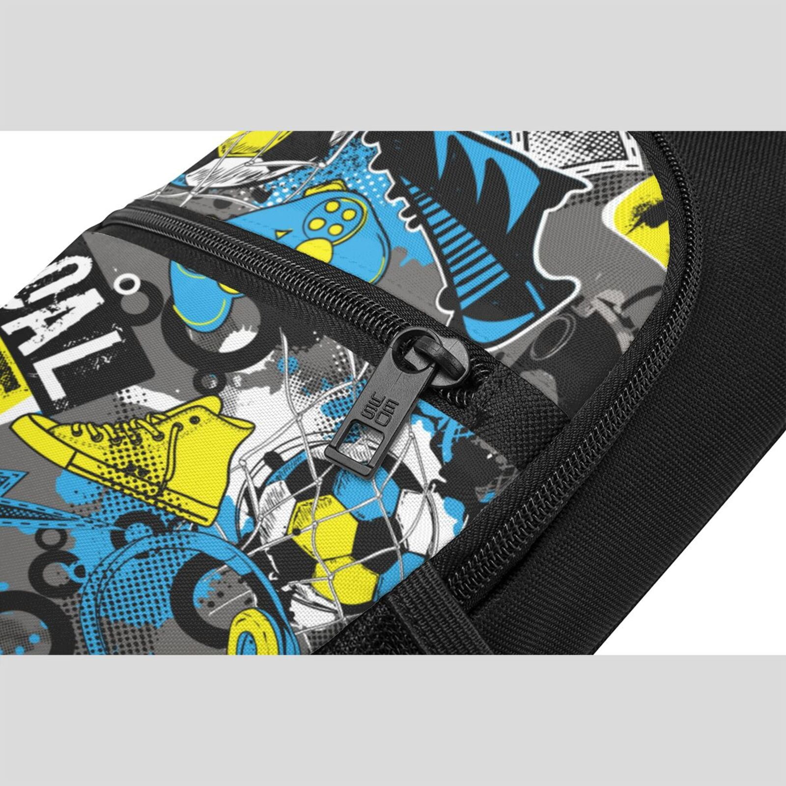 Xecao's Goal Time Print Sling Bag: A Versatile Chest, Shoulder, and Crossbody Backpack for Casual Days Out, Perfect for Both Men and Women