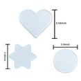 thumbnail image 3 of 3PCS Perler Bead Pegboard Round Hexagram Heart Plastic Pegboard Fuse Bead Board, 3 of 3