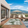 thumbnail image 2 of Palm Leaves Dark Green Outdoor Rug for Patio/Deck/Porch, Non-Slip Large Area Rug 4 x 6 Ft, Summer Botanical Coastal Tropical Indoor Outdoor Rugs Washable Area Rugs, Camping Rug Carpet Runner, 2 of 8