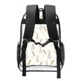 thumbnail image 2 of Susaid Retro Rabbit Print Clear Backpack See Through Transparent Plastic Clear Bookbags for School, College, Stadium,Work, 2 of 7