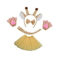 thumbnail image 2 of Disfraz de jirafa animal, accesorios de cosplay para festivales, disfraces, espectáculos escénicos Amarillo, 2 of 8