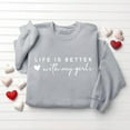 thumbnail image 4 of Craaazy Women's Heart Print Long Sleeve Valentines Shirts Round Neck Tops Gifts, 4 of 6