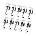 thumbnail image 4 of 10x Perchas para bolsos debajo del escritorio, soporte para bolsos, soporte para auriculares, gancho almacenamiento metal para bolsos, percha, 4 of 9
