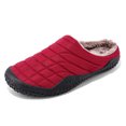 thumbnail image 3 of Pantuflas cálidas, zapatos acogedores para el hogar, ligeros y cómodos para hombres y mujeres (44), color rojo, 3 of 9