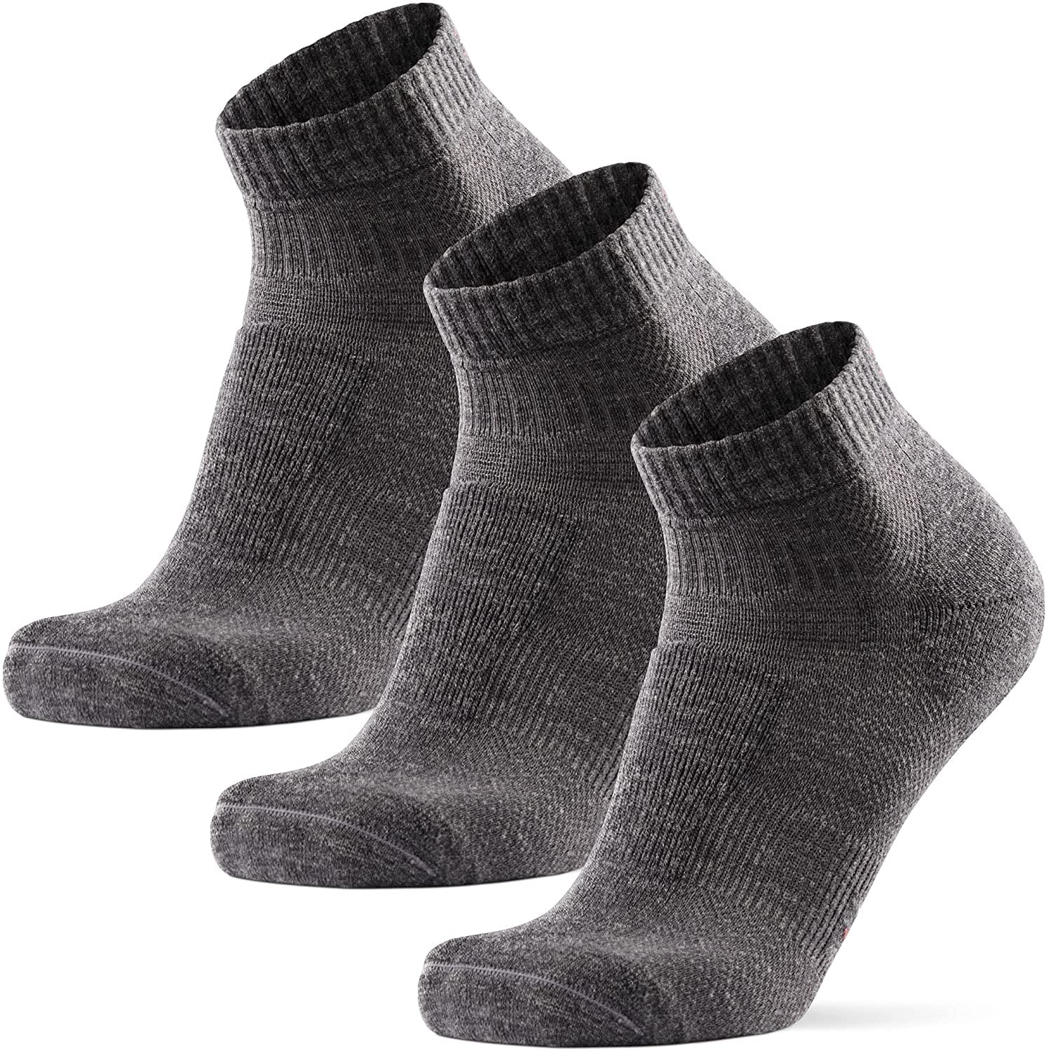 Lightweight Cushioned Trekking Outdoor DANISH ENDURANCE Merino Wool Low Cut Hiking Socks for Women & Men 3 Pack